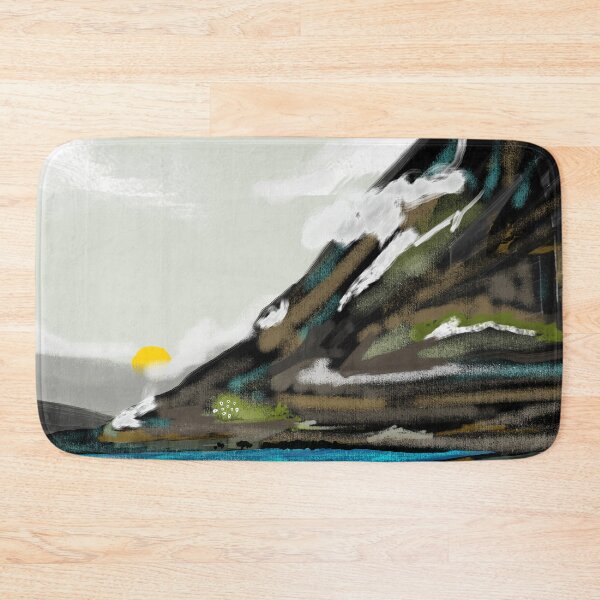 Item preview, Graze, Cattle Nature Landscape Painting, Mountains Wild Adventure Cows, Animals Grassland Bohemian designed and sold by 83oranges.com.