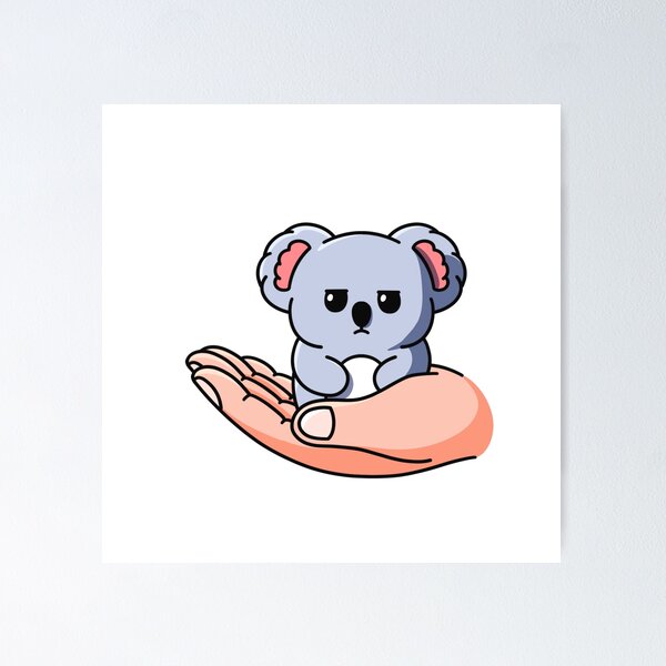Item preview,  Grumpy Koala in Hand designed and sold by yogiskencing.