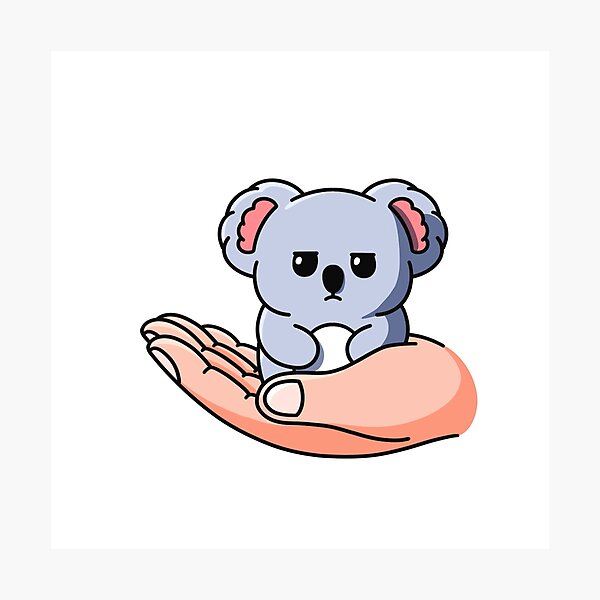 Item preview,  Grumpy Koala in Hand designed and sold by yogiskencing.