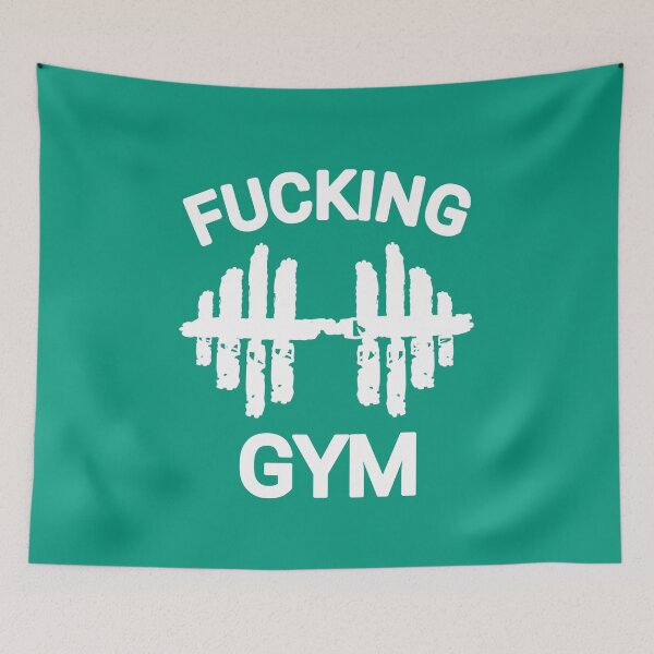 Item preview, Fitness Dumbbell Fucking Gym Text Funny designed and sold by vibeno1.