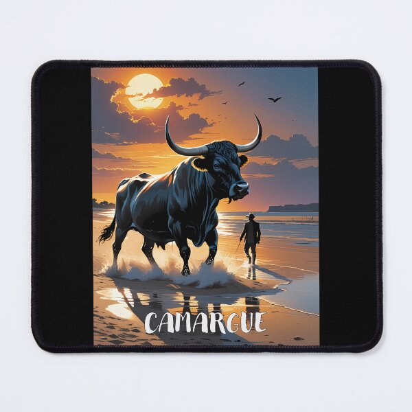 Item preview, Camargue Bull and Gardian at the Water’s Edge designed and sold by Astralia.