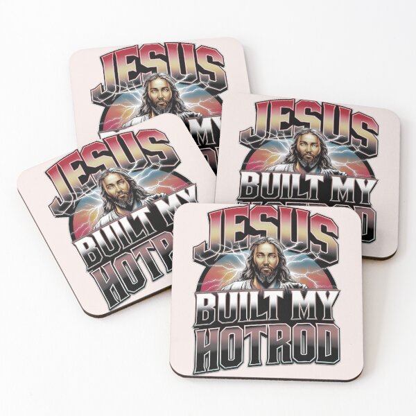 Item preview, Vintage Racing x Faith-Based Bootleg Art Jesus Built My Hotrod designed and sold by  KnitLuv.