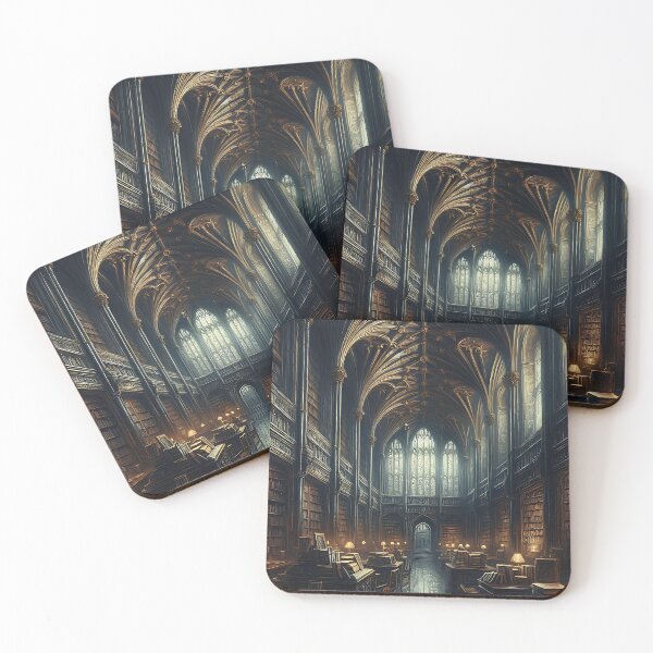 Item preview, Dark And Spooky Library In Old University designed and sold by PimiArt.