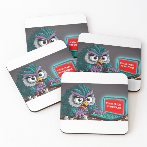 Item preview, Syntax Error: Life Not Found – Programming Owl designed and sold by StormArte.