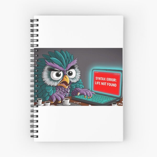 Item preview, Syntax Error: Life Not Found – Programming Owl designed and sold by StormArte.