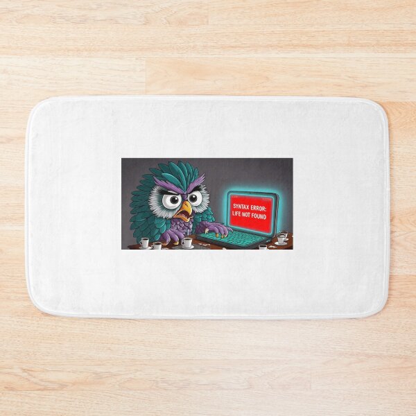 Item preview, Syntax Error: Life Not Found – Programming Owl designed and sold by StormArte.