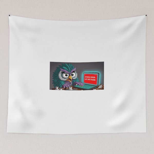 Item preview, Syntax Error: Life Not Found – Programming Owl designed and sold by StormArte.