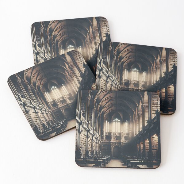Item preview, Dark And Spooky Library In Old University designed and sold by PimiArt.