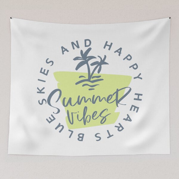 Item preview, Summer Vibes Blue Skies Lime Green Island Dreams designed and sold by SplashTastic.