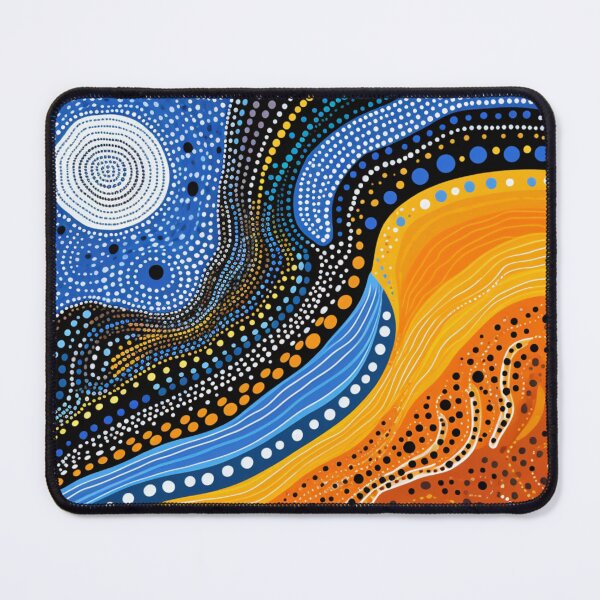 Item preview, Aboriginal Inspired Dot Art - Under the Moon designed and sold by GrinGalore.