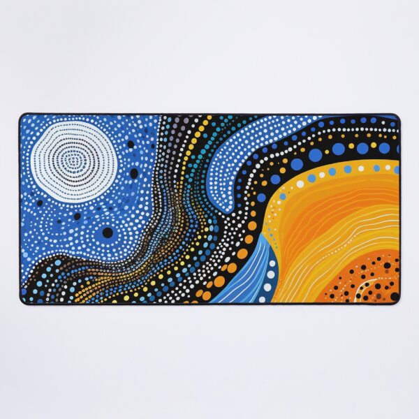 Item preview, Aboriginal Inspired Dot Art - Under the Moon designed and sold by GrinGalore.