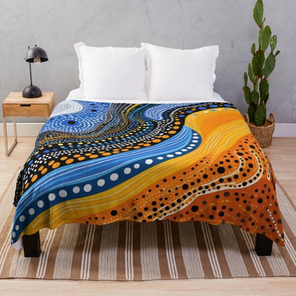 Item preview, Aboriginal Inspired Dot Art - Under the Moon designed and sold by GrinGalore.