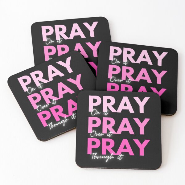 Item preview, Pray Pray Pray - Inspirational Christian Quote designed and sold by DARK_NOVA.