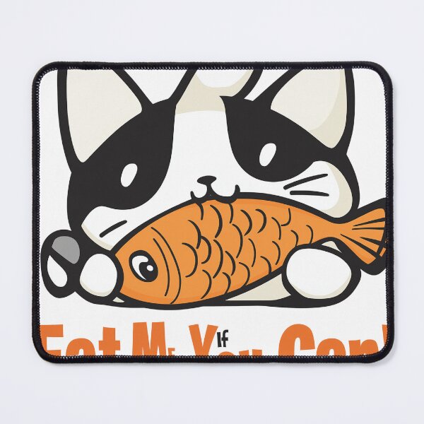 Item preview, Cute Cat Graphic T-Shirt – "Eat Me If You Can!" designed and sold by BatkuzaHUB.