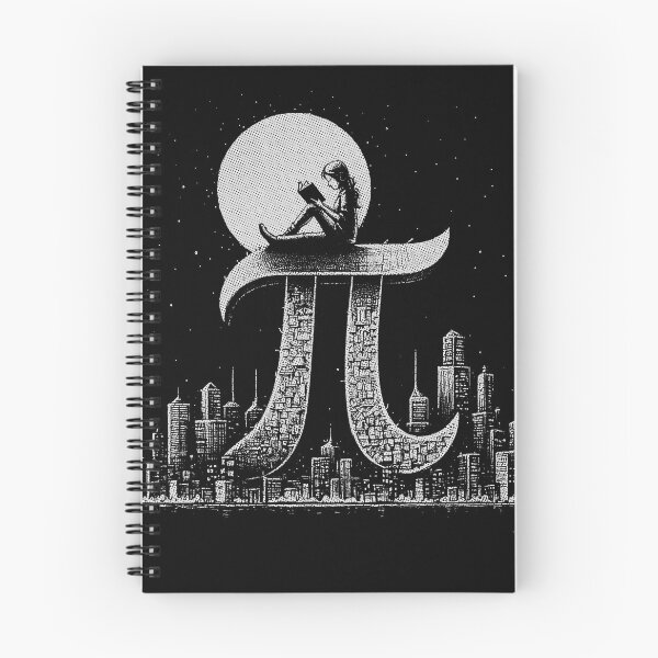 Item preview, Pi Symbol Cityscape with Moonlit Reader Gifts designed and sold by Maniutek.