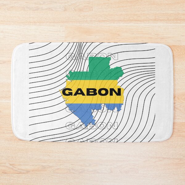 Item preview, Flag Map of Gabon designed and sold by nyblydd.
