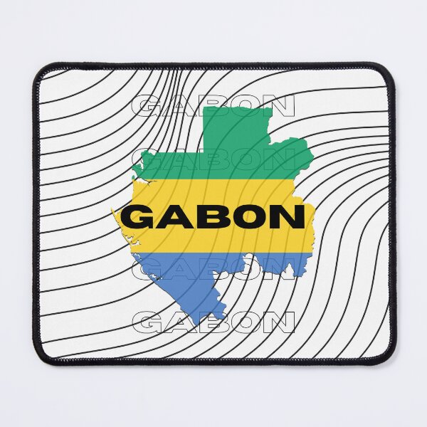 Item preview, Flag Map of Gabon designed and sold by nyblydd.