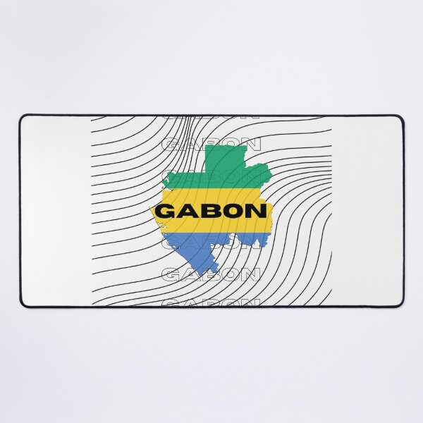 Item preview, Flag Map of Gabon designed and sold by nyblydd.