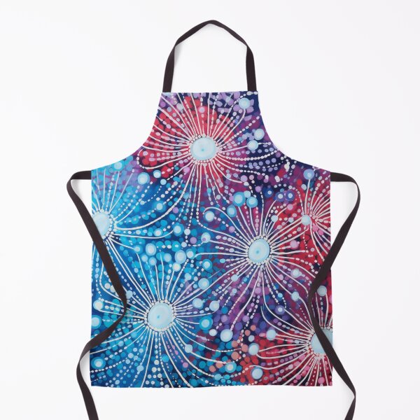 Item preview, Aboriginal Inspired Dot Art - Frosty Flowers designed and sold by GrinGalore.