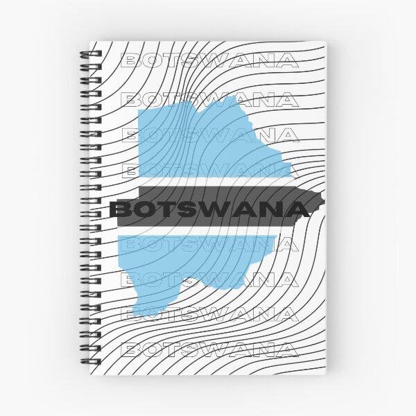 Item preview, Flag Map of Botswana designed and sold by nyblydd.