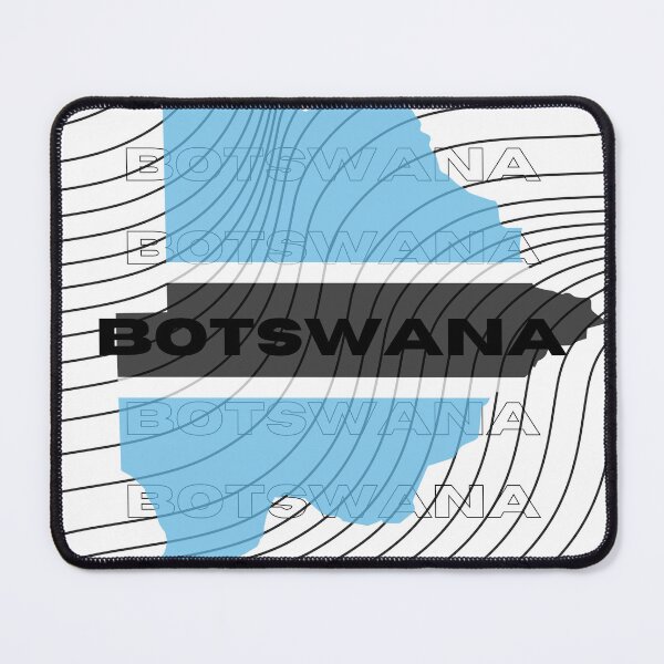 Item preview, Flag Map of Botswana designed and sold by nyblydd.