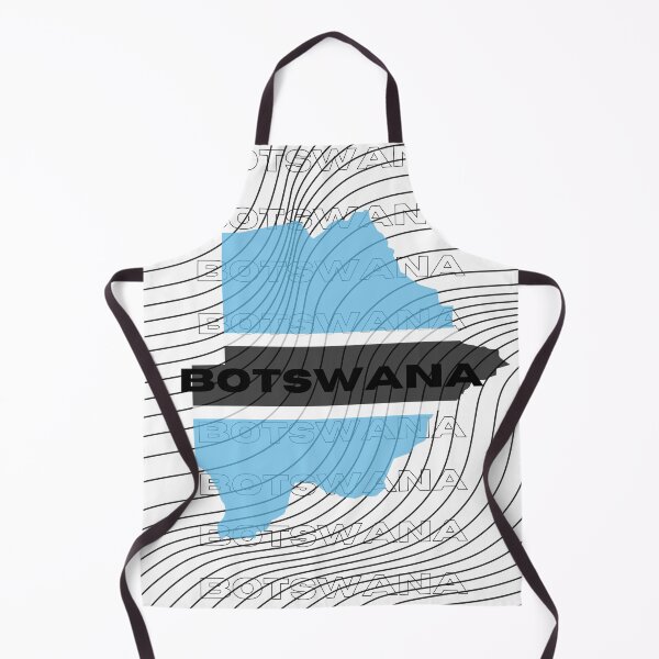 Item preview, Flag Map of Botswana designed and sold by nyblydd.