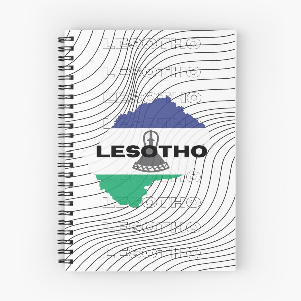 Item preview, Flag Map of Lesotho designed and sold by nyblydd.
