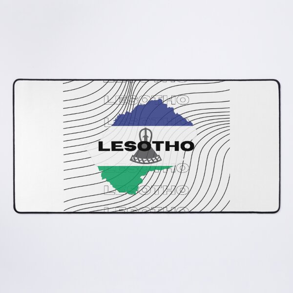 Item preview, Flag Map of Lesotho designed and sold by nyblydd.