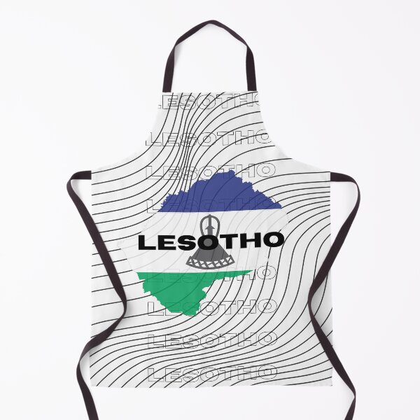 Item preview, Flag Map of Lesotho designed and sold by nyblydd.