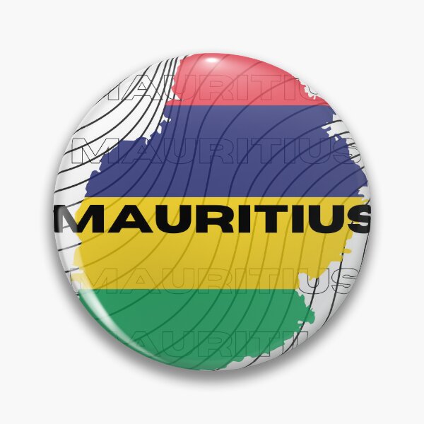 Item preview, Flag Map of Mauritius designed and sold by nyblydd.