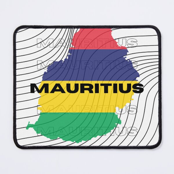 Item preview, Flag Map of Mauritius designed and sold by nyblydd.