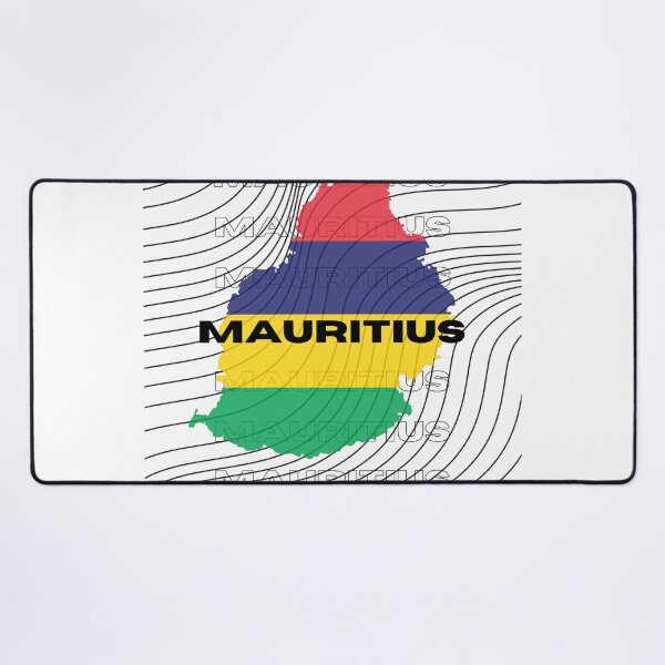 Item preview, Flag Map of Mauritius designed and sold by nyblydd.