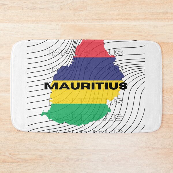 Item preview, Flag Map of Mauritius designed and sold by nyblydd.