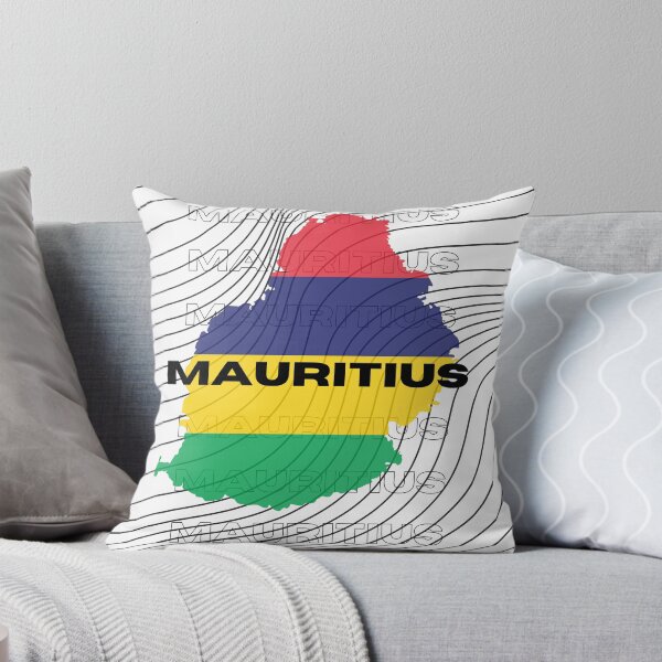 Item preview, Flag Map of Mauritius designed and sold by nyblydd.