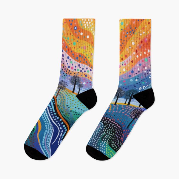 Item preview, Aboriginal Inspired Dot Art - Colorful Valley designed and sold by GrinGalore.