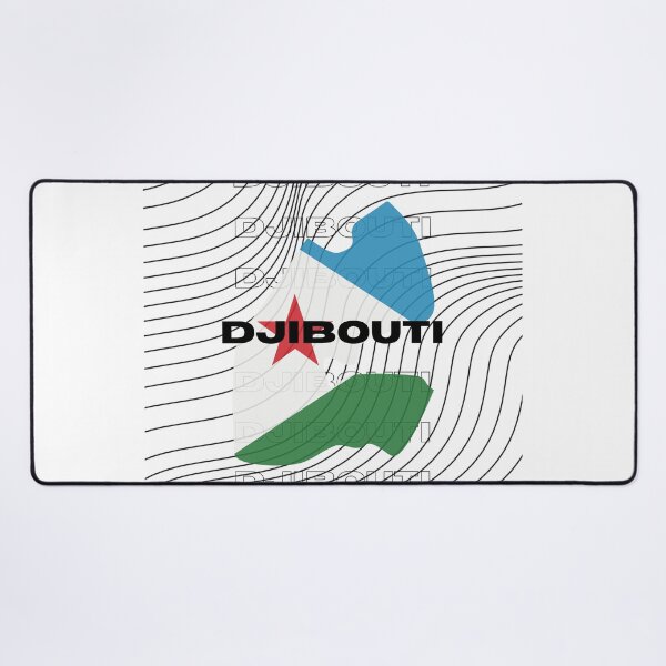 Item preview, Flag Map of Djibouti designed and sold by nyblydd.