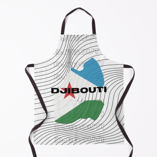 Item preview, Flag Map of Djibouti designed and sold by nyblydd.