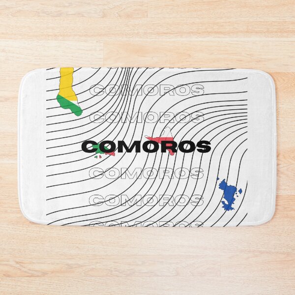 Item preview, Flag Map of Comoros designed and sold by nyblydd.