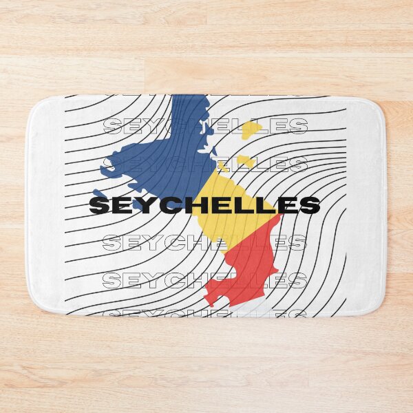 Item preview, Flag Map of Seychelles designed and sold by nyblydd.