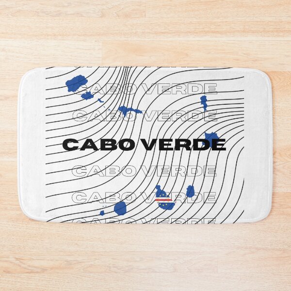 Item preview, Flag Map of Cabo Verde designed and sold by nyblydd.