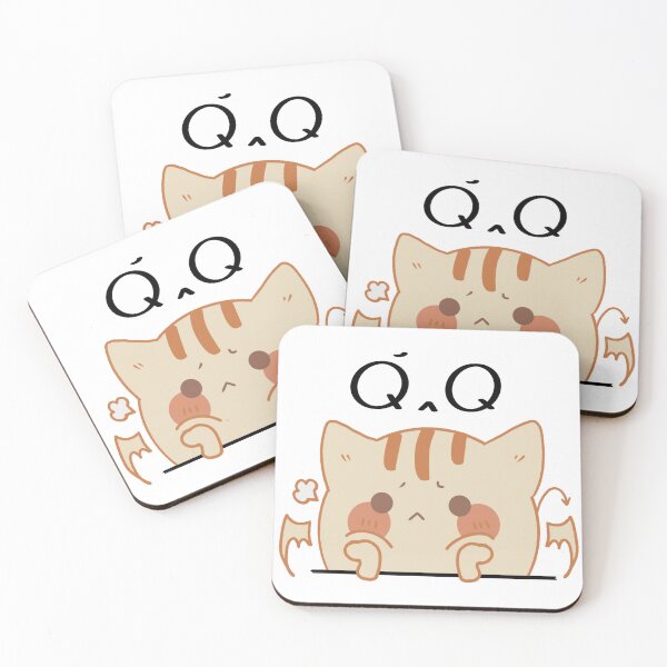 Item preview, Sadness Ghost Cat Pocky with Kaomoji designed and sold by ImhStephanie421.