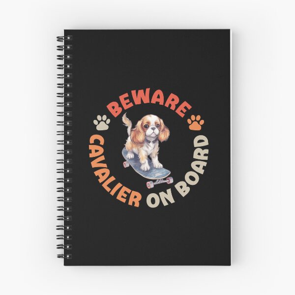 Item preview, Cavalier On Board Funny Skateboard Rider Spaniel Dog designed and sold by eclecTEEq.