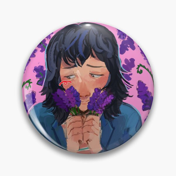 Item preview, (Mouthwashing) Anya Flower Pin & Sticker designed and sold by IrisPetrichor.