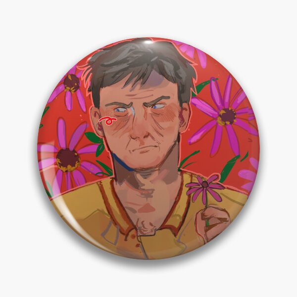 Item preview, (Mouthwashing) Swansea Flower Pin & Sticker designed and sold by IrisPetrichor.