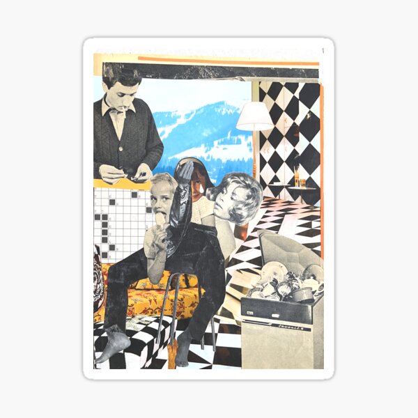 Item preview, Vintage Echoes - Collage Art  designed and sold by BOREDLINE.