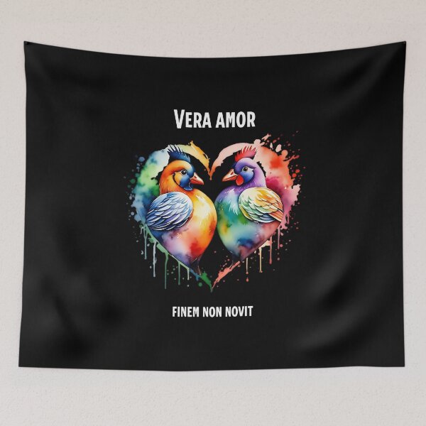 Item preview, Vera amor finem non novit - wise saying in Latin designed and sold by Pflugart.