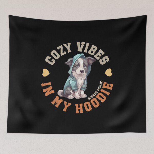 Item preview, Border Collie In Cozy Hooded Sweater Cute Scottish Dog Quote designed and sold by eclecTEEq.