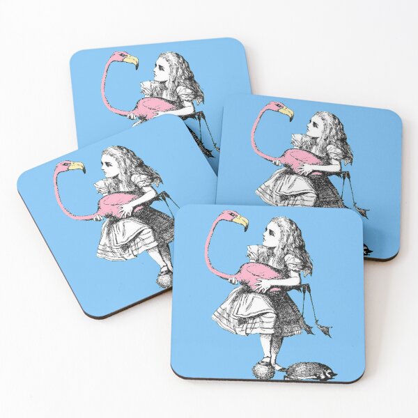 Item preview, Alice and the flamingo, wonderland designed and sold by DeVeauDesign.