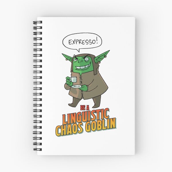 Item preview, Linguistic Chaos Goblin: Expresso! designed and sold by Because Language shop.