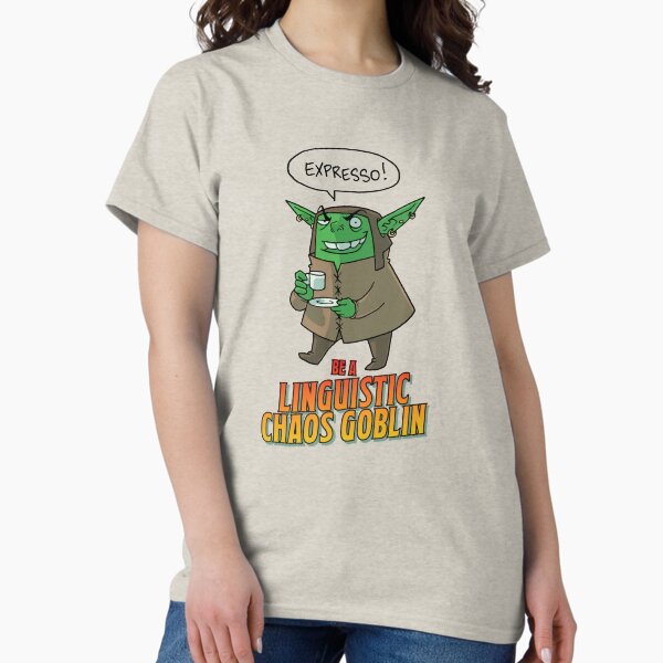 Item preview, Linguistic Chaos Goblin: Expresso! designed and sold by Because Language shop.